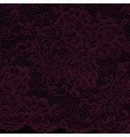 Scallop Cut Lace-712-400-Dark Burgundy